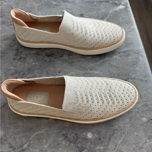 UGG Light Gray Perforated Slip-Ons